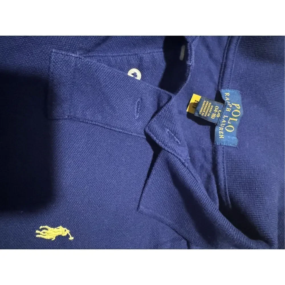 Polo Ralph Lauren youth L 14-16 blue polo shirt